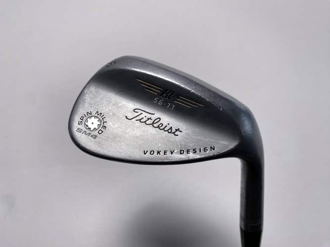 Titleist Vokey Spin Milled SM4 Chrome Sand Wedge SW 56* 11 Wedge Mens RH