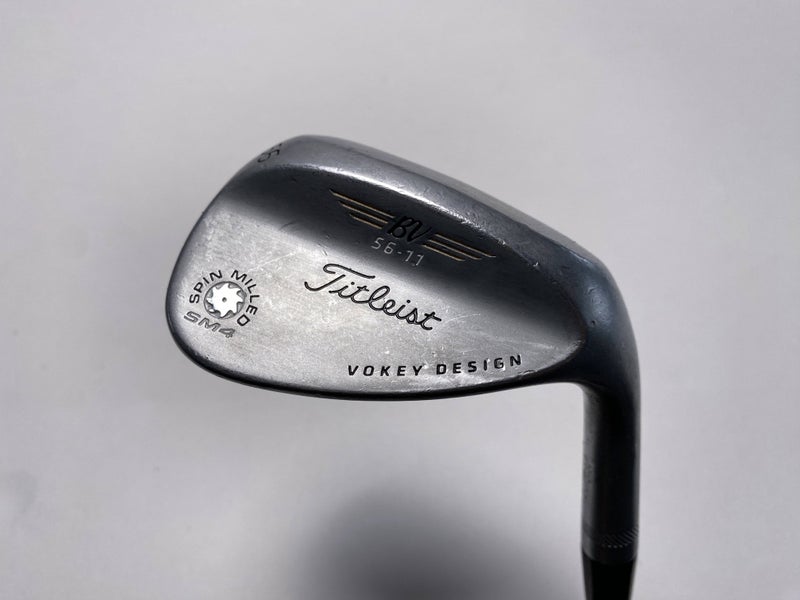 Titleist Vokey Spin Milled SM4 Chrome Sand Wedge SW 56* 11 Wedge Mens RH