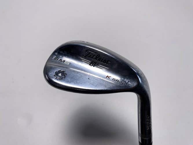 Titleist Vokey SM6 Tour Chrome Lob Wedge LW 60* 12 K-Grind KBS Tour 90 Mens RH
