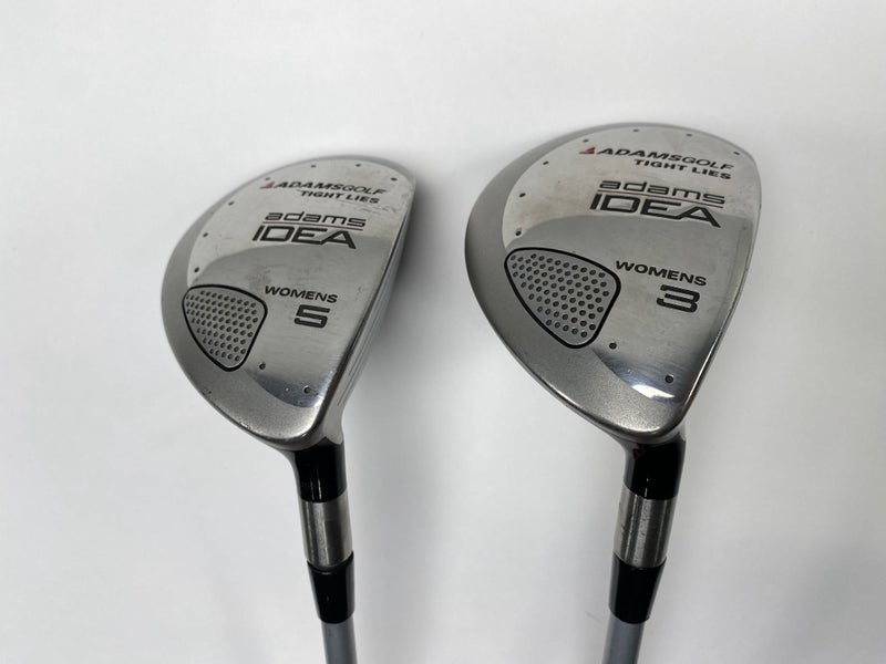Adams Idea Tight Lies Womens 3 & 5 Fairway Wood Set 15* 18* Idea Ladies RH