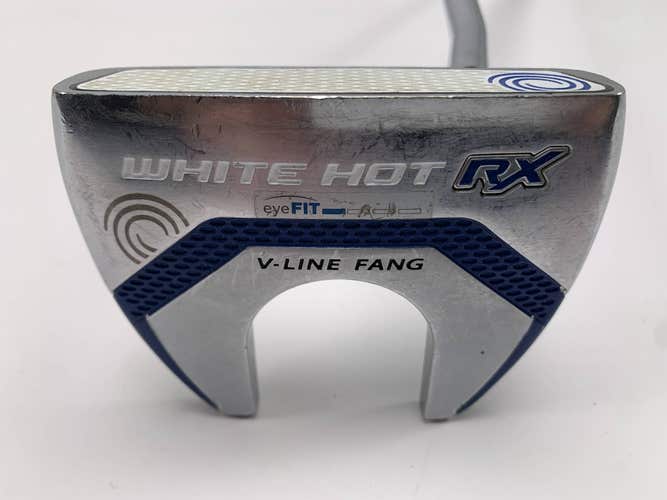 Odyssey White Hot RX V-Line Fang Double Bend Putter 35" Mens RH