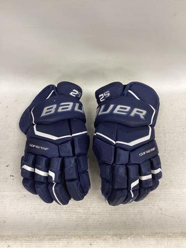 Used Bauer SUPREME 2S Intermediate Gloves Navy Blue 12" 11851-S000040950