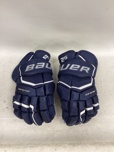 Used Bauer SUPREME 2S Intermediate Gloves Navy Blue 12" 11851-S000040950