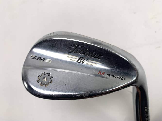 Titleist Vokey SM6 Tour Chrome Lob Wedge LW 58* 8 M-Grind Tour Extra Stiff RH