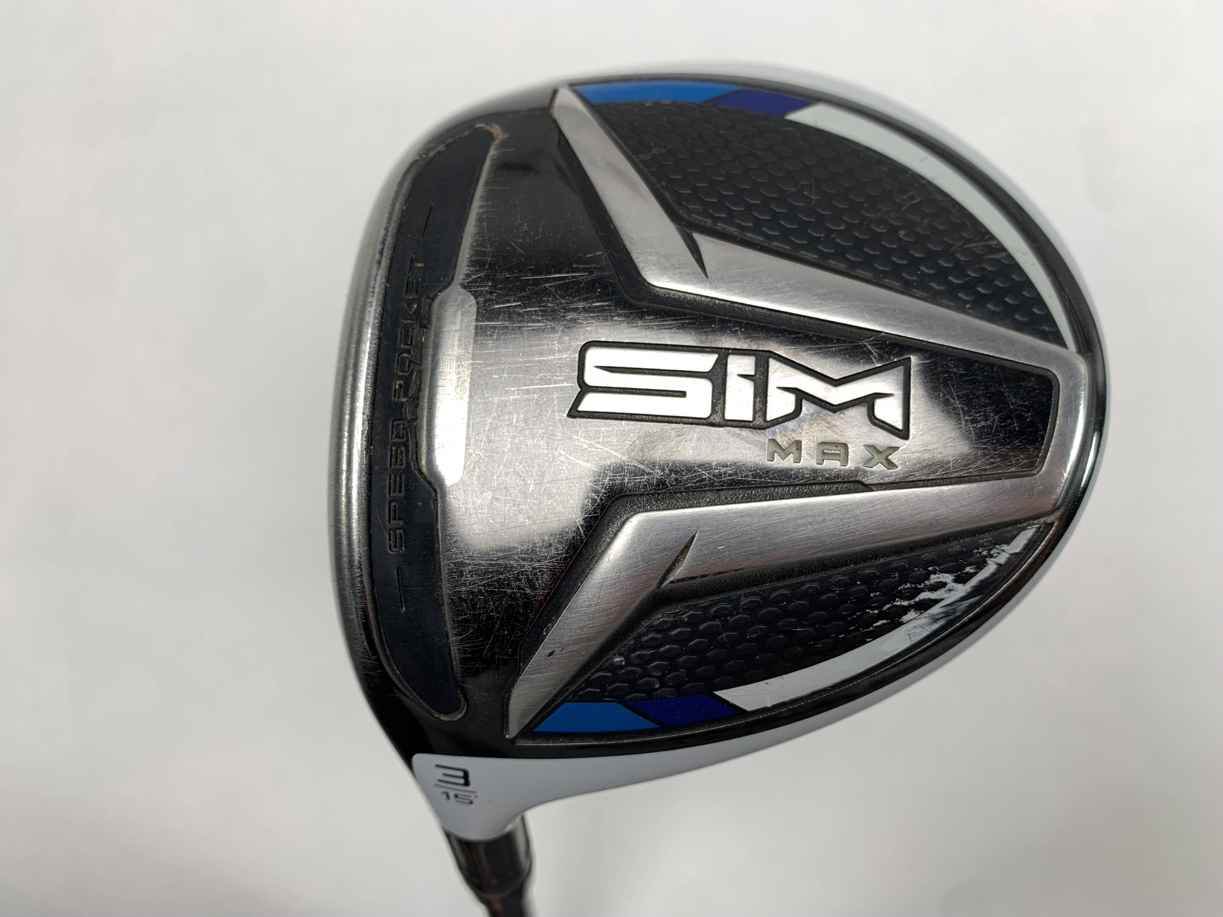 TaylorMade SIM MAX 3 Fairway Wood 15* Fujikura Ventus Blue 6S