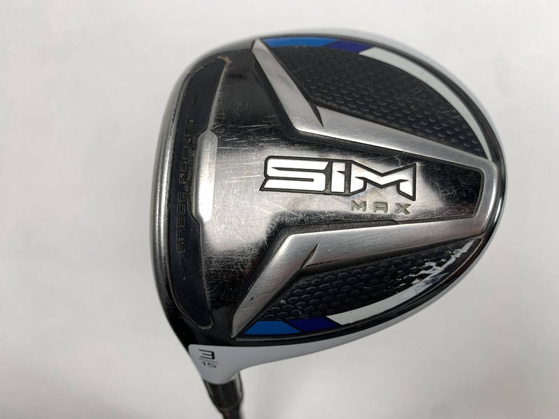 TaylorMade SIM MAX 3 Fairway Wood 15* Aldila Rogue 110 MSi 60g Stiff LH