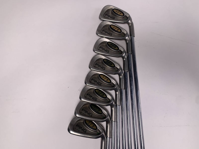 Ping i3 Blade Iron Set 3-PW Green Dot 2* Up Cushin JZ Regular Steel Mens RH