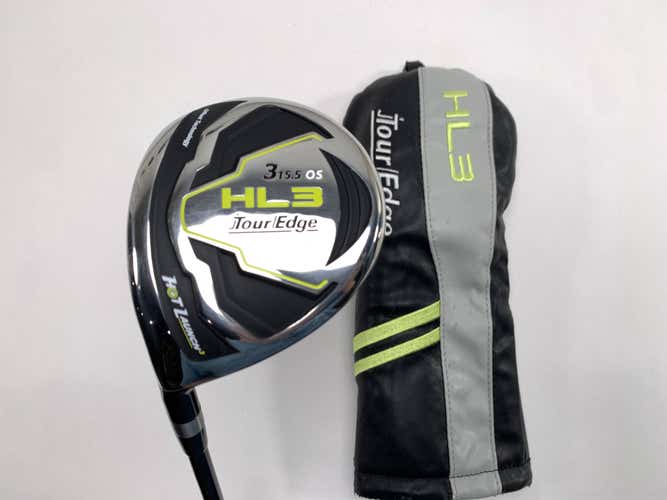 Tour Edge Hot Launch 3 3 Fairway Wood 15.5* Kuro Kage Black 60g Stiff Mens LH HC