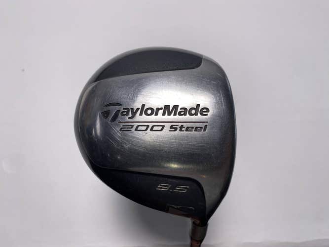 TaylorMade 200 Steel Driver 9.5* Lite 90g Stiff Graphite Mens RH -1''