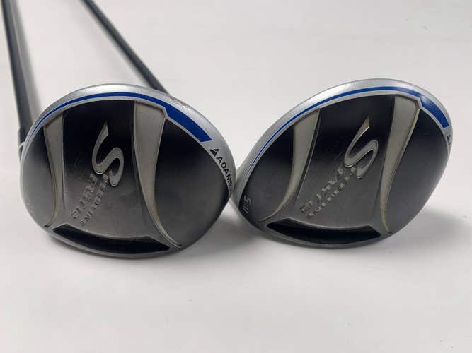 Adams Fast 12 3 & 5 Fairway Wood Set 15* 17* Grafalloy ProLaunch Blue Mens RH