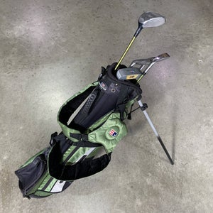 U.S. Kids UL-18 Club Set 3W 6 & 8 PW Putter KidPower 57-39 Junior RH +Bag