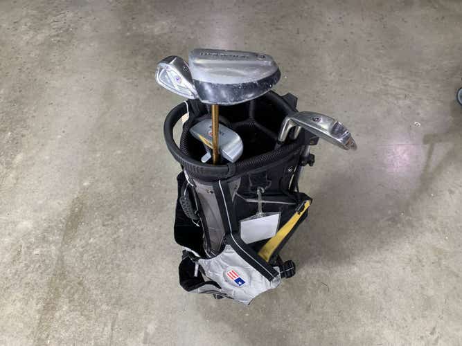 U.S Kids WT-10 Ultralight Club Set 3W 6&8i PW Putter 63" Yellow JR RH +Bag Dents