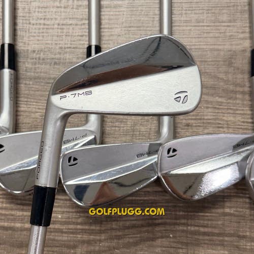 Left-Handed Taylormade P7MB 2023 Iron Set 4-PW / KBS C-Taper Steel, Stiff (191)