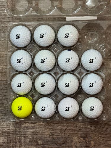 15 Bridgestone Tour B RXS Golf Balls - 5A MINT CONDITION ONLY