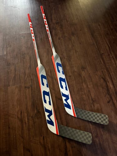 Stuart Skinner 2 pack Senior CCM EFlex 5 Prolite Regular Goalie Stick 26" Paddle Pro Stock (New)