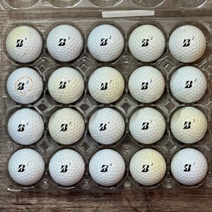 20 Bridgestone Tour B RXS Golf Balls - 4A Good Condition
