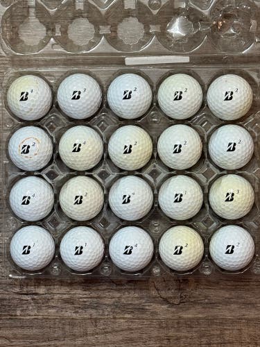 20 Bridgestone Tour B RXS Golf Balls - 4A Good Condition