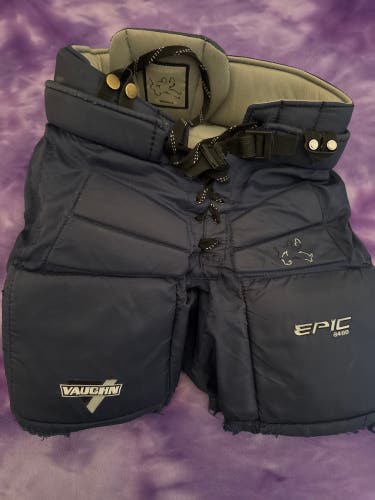 Blue Junior Small Vaughn Epic 8400 Hockey Goalie Pants (Used)