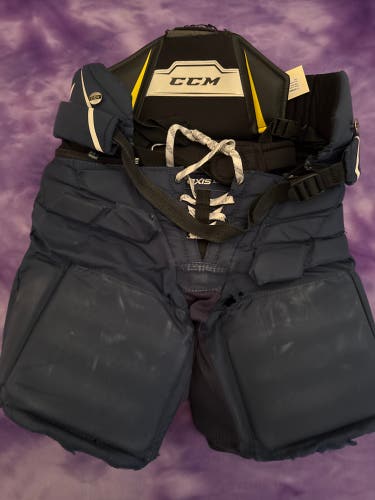 Blue Junior Small CCM Axis A1.5 Hockey Goalie Pants (Used)