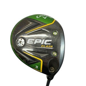 Used Callaway EPIC FLASH Mens Fairway Wood RH Black 3 Wood 11835-S000201551