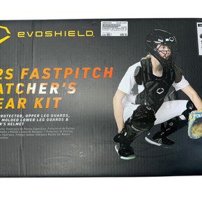 NEW EVOSHIELD G2S FASTPITCH CATCHERS SET ADULT BLACK 11835-C000201585