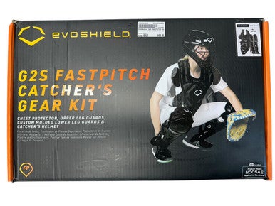 NEW EVOSHIELD G2S FASTPITCH CATCHERS SET ADULT BLACK 11835-C000201585