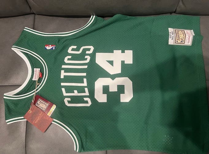 Paul Pierce Boston Celtics Signed Mitchell & Ness 2007-08 Green Swingman Jersey