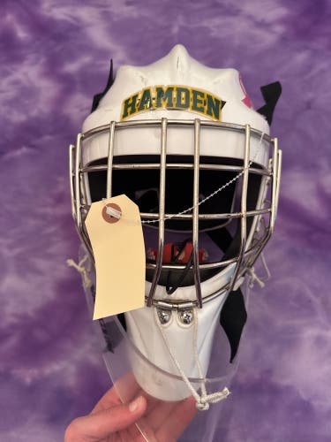 White Junior CCM GFL 1.5 Goalie Mask (Used)