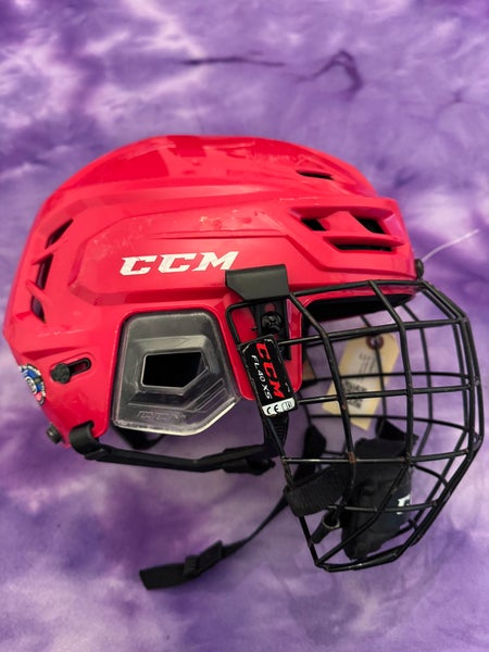 Red Medium CCM Tacks 710 Helmet (Used)