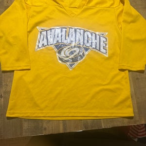 North Jersey Avalance Yellow XL Kids Unisex practice Jersey (Used)
