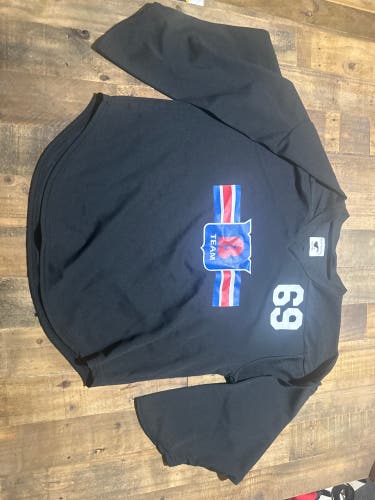 Brick tournament team tryout / practice Jersey Black Small / Medium Kids Unisex Jersey (Used)