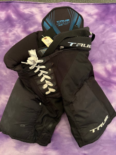Black Junior Medium True Ax9 Hockey Pants (Used)