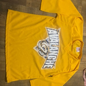 North jersey avalanche new yellow practice jersey - youth size large