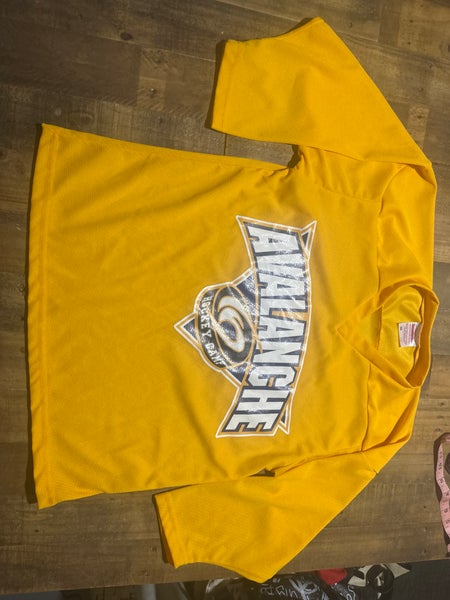 North jersey avalanche new yellow practice jersey - youth size large