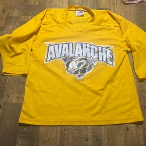 North Jersey avalanche used Yellow - size Large Kids Unisex PRO Jersey (Used)