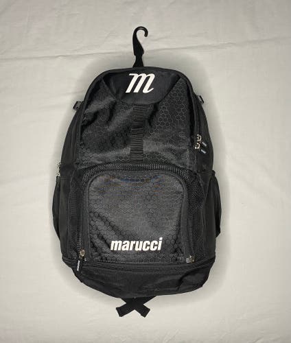 Marucci Baseball Or Softball Backpack Black Bag Great Shape Black Zippers Work