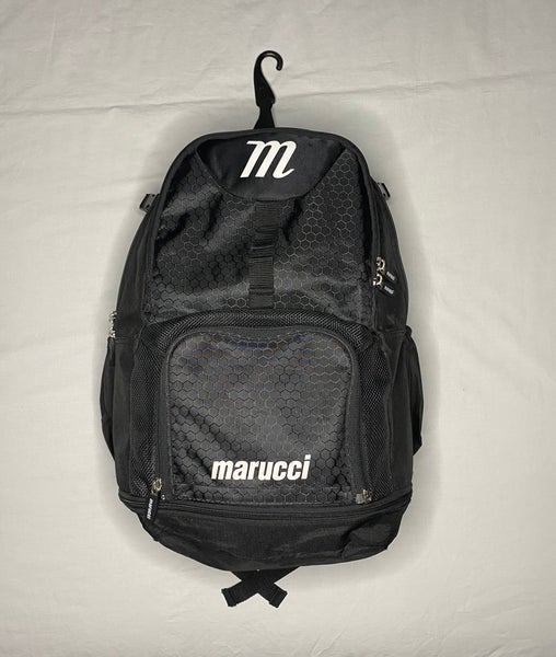 Marucci Baseball Or Softball Backpack Black Bag Great Shape Black Zippers Work