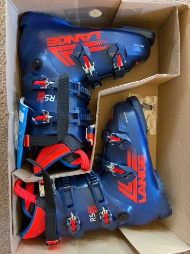 Mondo 28 & 28.5 Unisex Lange RS Racing Ski Boots Stiff Flex (New)