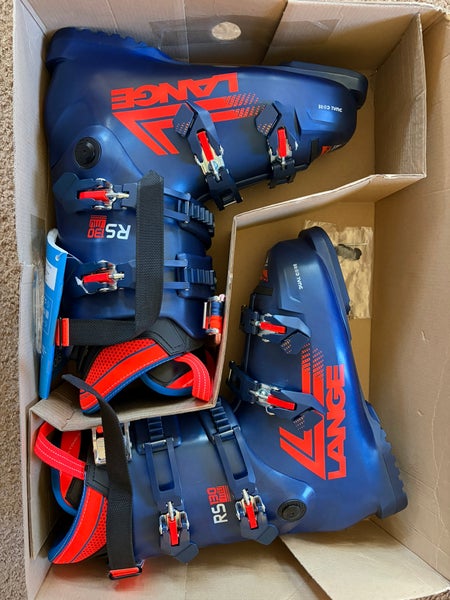 Mondo 28 & 28.5 Unisex Lange RS Racing Ski Boots Stiff Flex (New)