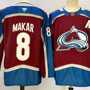 Colorado Avalanche 8 Cale Makar White Reverse Retro Ice Hockey Jersey Size 56