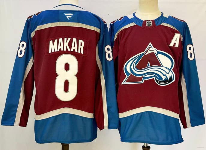 Colorado Avalanche 8 Cale Makar White Reverse Retro Ice Hockey Jersey Size 56