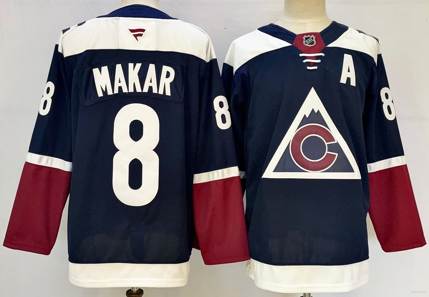 Colorado Avalanche 8 Cale Makar White Reverse Retro Ice Hockey Jersey Size 52