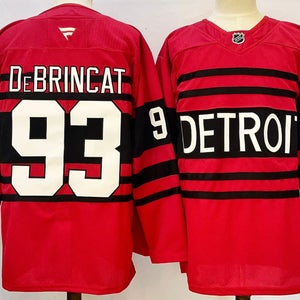 Detroit Red Wings 93 Alex DeBrincat White Ice Hockey Jerseys Size 54
