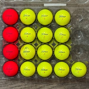 17 Titleist TruFeel Yellow and Red Golf Balls