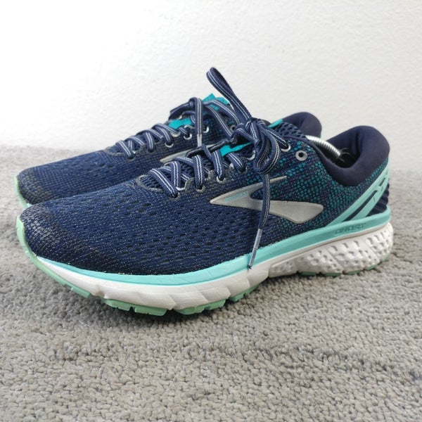 Brooks Ghost 11 Womens Size 9.5 Running Shoes Blue Sneakers Low Top Athletic