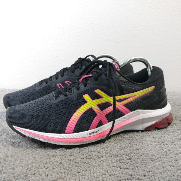 ASICS GT 1000 Womens Size 9 Running Shoes Low Top Gray Black Pink Sneakers