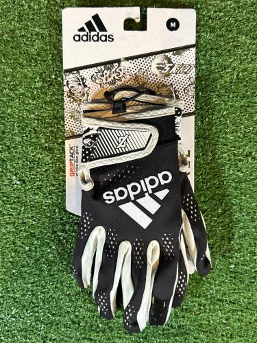 Medium Adult Black/White Adidas Adizero 11 Comics Receiver Gloves (New)