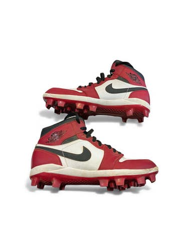 Used Nike AIR JORDAN 1 HIGH BB/SB Cleats White/Black/Red Senior 11.5 11873-S000226744