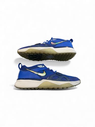 Used Nike AIR ZOOM TURF SHOES BB/SB Cleats Royal Blue And White Senior 11.5 11873-S000226764