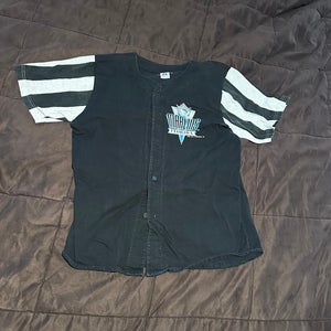 Vintage Black Large Men's Florida Marlins Jersey (Used) Rare